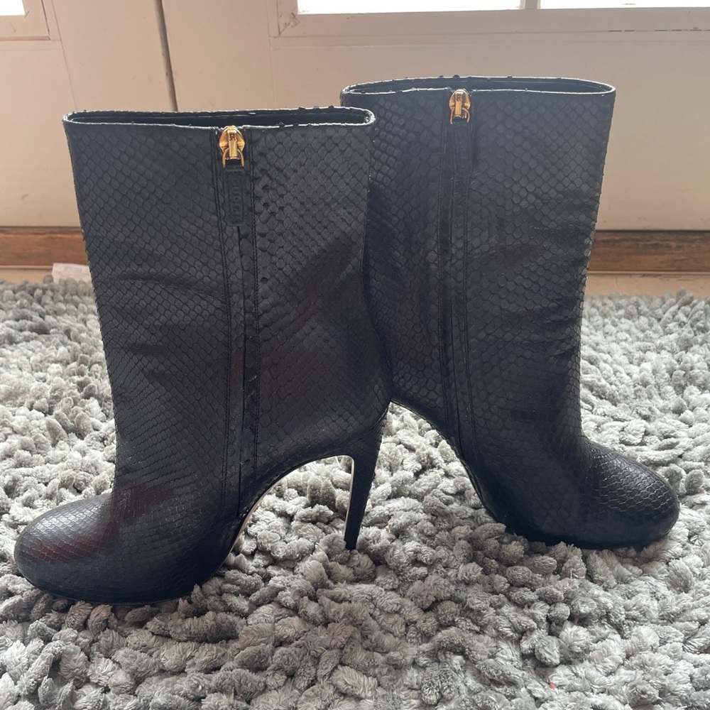 Gucci Python Ankle Boots